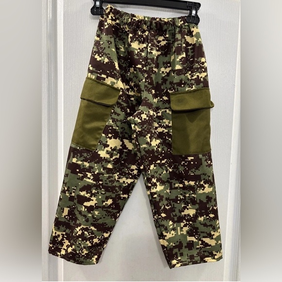 Disguise Kids Soldier Army Camo Halloween Costume Outfit Top Pants Set Sz S(4-6) - Picture 7 of 12